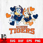 Auburn Tigers Bluey & Bingo 10 Svg Eps Dxf Png File, NCAA svg, Digital Download, Instant Download
