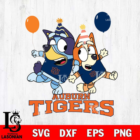 Auburn Tigers Bluey & Bingo 2 Svg Eps Dxf Png File, NCAA svg, Digital Download, Instant Download