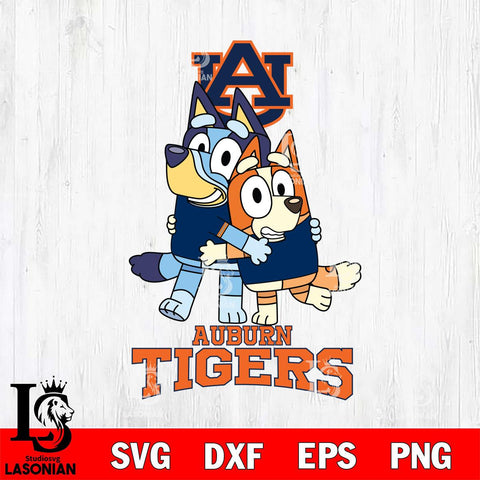 Auburn Tigers Bluey & Bingo 3 Svg Eps Dxf Png File, NCAA svg, Digital Download, Instant Download