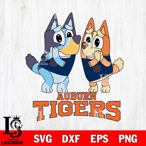 Auburn Tigers Bluey & Bingo 5 Svg Eps Dxf Png File, NCAA svg, Digital Download, Instant Download