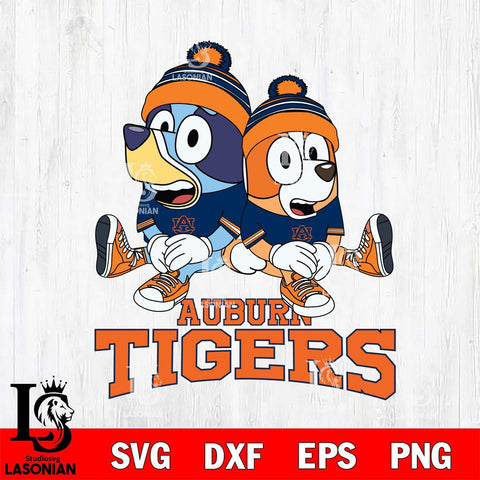 Auburn Tigers Bluey & Bingo 8 Svg Eps Dxf Png File, NCAA svg, Digital Download, Instant Download