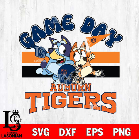 Auburn Tigers Bluey & Bingo 9 Svg Eps Dxf Png File, NCAA svg, Digital Download, Instant Download