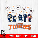 Auburn Tigers Bluey Halloween Spooky Svg Eps Dxf Png File, Digital Download, Instant Download