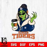 Auburn Tigers Boujee Grinch Girls Christmas Cut Files Cricut, Svg Dxf Eps Png file, Digital download , Silhouette