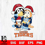 Auburn Tigers Christmas Bluey Family Sport Cut Files,Bluey Cricut,Christmas Svg , Bluey svg , Digital Download, dxf eps png pdf file