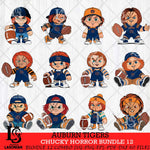 Auburn Tigers Chucky Horror Bundle 12 SVG Eps Dxf Png File, Bundle NCAA svg, Digital Download, Instant Download