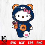 Auburn Tigers Cute Hello Kitty Svg Eps Dxf Png File, Digital Download, Instant Download