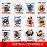 Auburn Tigers Disney Rad Dad NCAA Bundle 12 SVG DXF EPS PNG FILE, BUNDLE NCAA Disney Father day File Cut,Digital Download,Instant Download,Disney Svg Files