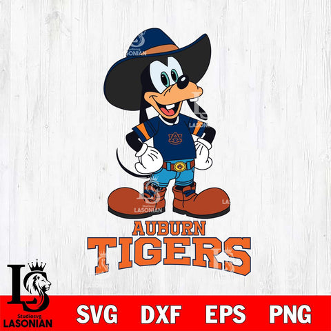 Auburn Tigers Goofy Cowboy Sport SVG DXF EPS PNG FILE,NCAA svg ,Football Digital Download,Instant Download, Silhouette