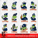 Auburn Tigers Grinch Christmas NCAA Bundle 12 Svg Eps Dxf Png File,Cricut files, Digital Download, Instant Download