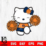 Auburn Tigers Hello Kitty Cheerleader Svg Eps Dxf Png File, Digital Download, Instant Download
