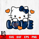 Auburn Tigers Hello Kitty Love Svg Eps Dxf Png File, Digital Download, Instant Download