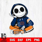 Auburn Tigers Jack Skellington halloween Svg Eps Dxf Png File, NCAA svg, Digital Download, Instant Download