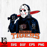 Auburn Tigers Jason Voorhees Horror 12 Svg Eps Dxf Png File, NCAA svg, Digital Download, Instant Download