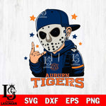 Auburn Tigers Jason Voorhees Horror 9 Svg Eps Dxf Png File, NCAA svg, Digital Download, Instant Download