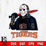 Auburn Tigers Jason Voorhees Horror Halloween Svg Eps Dxf Png File, NCAA svg, Digital Download, Instant Download