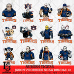 Auburn Tigers Jason Voorhees NCAA Bundle 12 SVG Svg Eps Dxf Png File, Digital Download