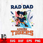 Auburn Tigers Mickey Mouse Sport Rad Dad SVG DXF EPS PNG FILE, NCAA File Cut,Digital Download,Instant Download