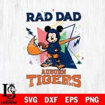 Auburn Tigers Mickey Wearing Hoodie Rad Dad SVG DXF EPS PNG FILE, NCAA File Cut,Digital Download,Instant Download