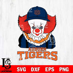 Auburn Tigers Pennywise Horror Sport 10 Svg Eps Dxf Png File, Digital Download