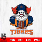 Auburn Tigers Pennywise Horror Sport 9 Svg Eps Dxf Png File, Digital Download