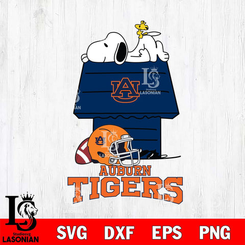Auburn Tigers Snoopy Chill Football SVG DXF EPS PNG FILE,Snoopy File Cut, NCAA Digital Download,Instant Download,Christmas Silhouette