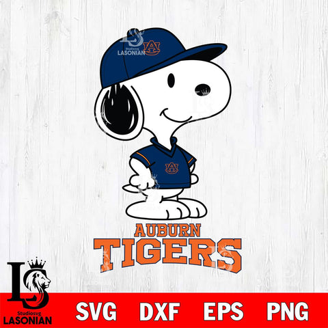 Auburn Tigers Snoopy Football sport SVG DXF EPS PNG FILE,Snoopy File Cut, NCAA Digital Download,Instant Download,Christmas Silhouette