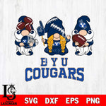 BYU Cougars 3 Gnomes Football Svg Eps Dxf Png File, Digital Download, Instant Download