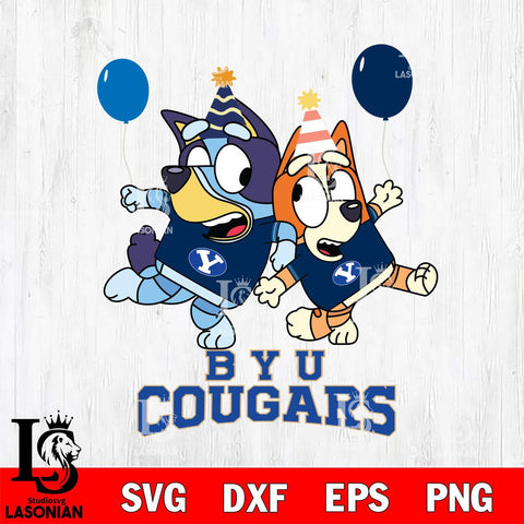 BYU Cougars Bluey & Bingo 2 Svg Eps Dxf Png File, NCAA svg, Digital Download, Instant Download