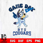 BYU Cougars Bluey Game Day Svg Eps Dxf Png File, Digital Download, Instant Download