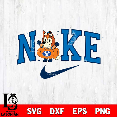 BYU Cougars Bluey Halloween Nike NCAA Svg Eps Dxf Png File, Digital Download, Instant Download