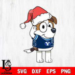 BYU Cougars Bluey Jack Christmas Svg Eps Dxf Png File, Digital Download, Instant Download