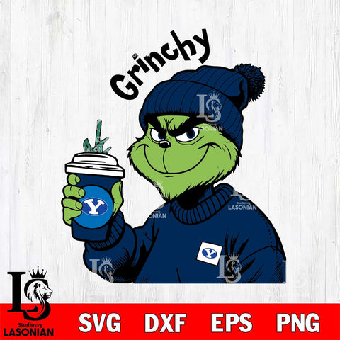 BYU Cougars Boujee Grinch 10 Svg Eps Dxf Png File, Digital Download, Instant Download