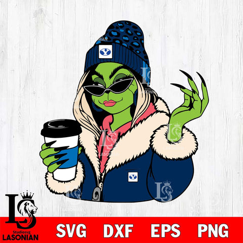 BYU Cougars Boujee Grinch 9 Svg Eps Dxf Png File, Digital Download, Instant Download