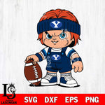 BYU Cougars Chucky Horror 5 Svg Eps Dxf Png File, NCAA svg, Digital Download, Instant Download