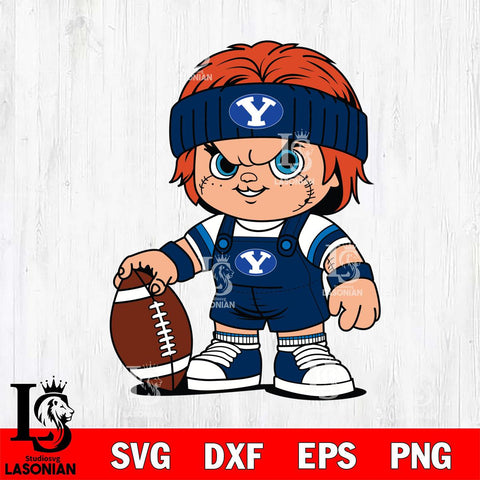 BYU Cougars Chucky Horror 5 Svg Eps Dxf Png File, NCAA svg, Digital Download, Instant Download