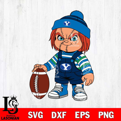 BYU Cougars Chucky Horror 6 Svg Eps Dxf Png File, NCAA svg, Digital Download, Instant Download