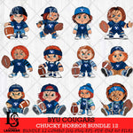 BYU Cougars Chucky Horror Bundle 12 SVG Eps Dxf Png File, Bundle NCAA svg, Digital Download, Instant Download