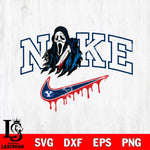 BYU Cougars Ghostface Nike Svg Eps Dxf Png File, Digital Download, Instant Download