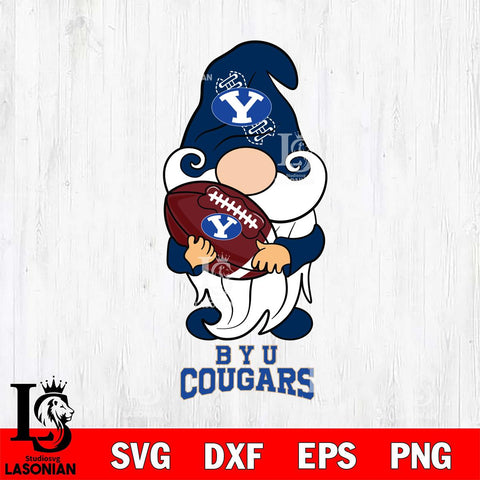 BYU Cougars Gnomes Christmas football Svg Eps Dxf Png File, Digital Download, Instant Download