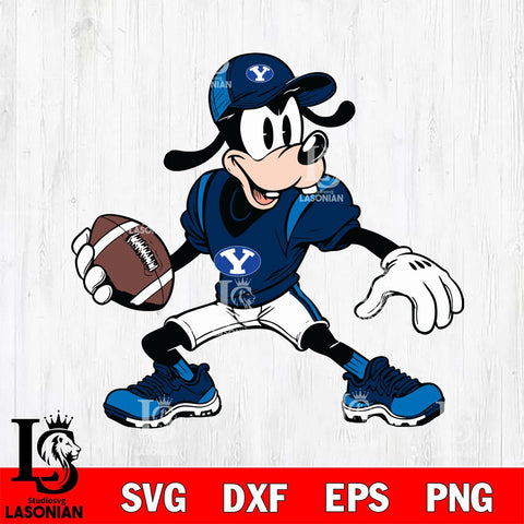 BYU Cougars Goofy Svg Eps Dxf Png File, NCAA svg, Digital Download, Instant Download