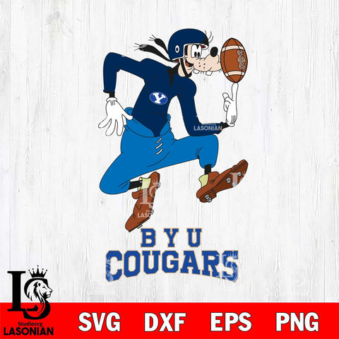BYU Cougars Goofy Circus Football SVG DXF EPS PNG FILE,NCAA svg ,Football Digital Download,Instant Download, Silhouette