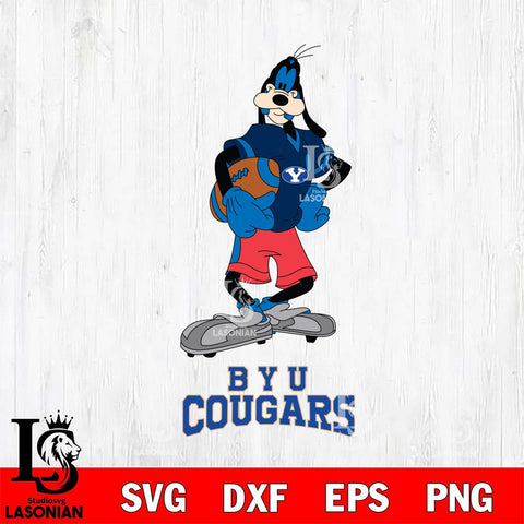 BYU Cougars Goofy Player SVG DXF EPS PNG FILE,NCAA svg ,Football Digital Download,Instant Download, Silhouette