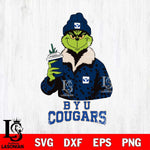 BYU Cougars Grinch Leopard Svg Eps Dxf Png File, Digital Download, Instant Download