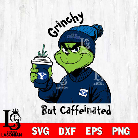 BYU Cougars Grinchy But Caffeinated Svg Eps Dxf Png File, Digital Download, Instant Download