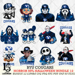 BYU Cougars Halloween Bundle 12 SVG Svg Eps Dxf Png File, NCAA bundle svg, Digital Download, Instant Download