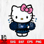 BYU Cougars Hello Kitty Cheerleader Svg Eps Dxf Png File, Digital Download, Instant Download