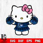 BYU Cougars Hello Kitty Cheerleader 9 Svg Eps Dxf Png File, Digital Download, Instant Download