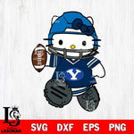 BYU Cougars Hello Kitty sport Svg Eps Dxf Png File, NCAA svg, Digital Download, Instant Download