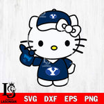 BYU Cougars Hello Kitty sport 5 Svg Eps Dxf Png File, NCAA svg, Digital Download, Instant Download